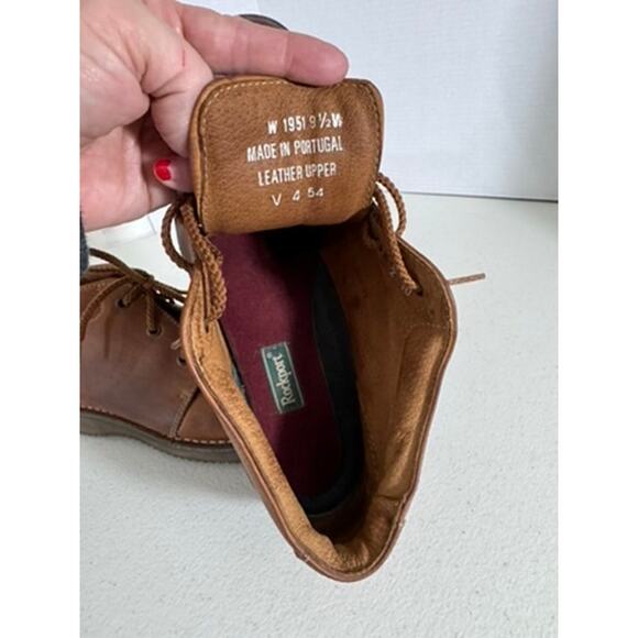 "ROCKPORT" Womens Ankle Boots Lace Up Y2K Preppy Work Lace up Outdoor Hiking - Picture 14 of 15